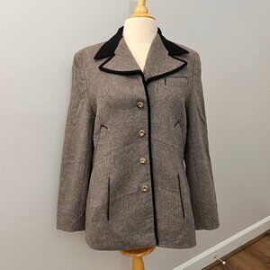 Gossl Wool Riding Jacket Salzburg Austria Trachten Octoberfest Sz 38 (8)